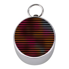 Colorful Venetian Blinds Effect Mini Silver Compasses by Simbadda