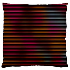 Colorful Venetian Blinds Effect Large Flano Cushion Case (one Side) by Simbadda