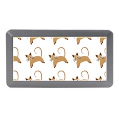 Cute Cats Seamless Wallpaper Background Pattern Memory Card Reader (mini) by Simbadda