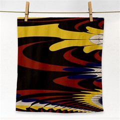 Peacock Abstract Fractal Face Towel by Simbadda