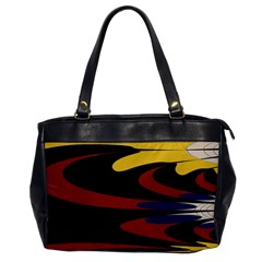 Peacock Abstract Fractal Office Handbags by Simbadda