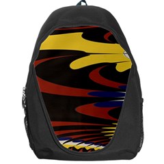 Peacock Abstract Fractal Backpack Bag by Simbadda