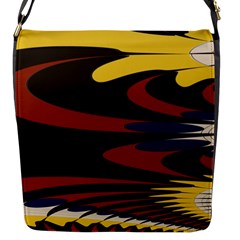 Peacock Abstract Fractal Flap Messenger Bag (s) by Simbadda