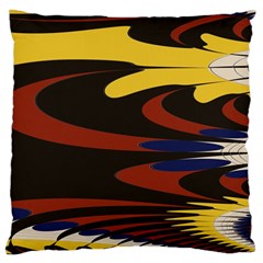 Peacock Abstract Fractal Standard Flano Cushion Case (one Side) by Simbadda