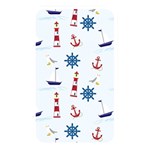 Seaside Nautical Themed Pattern Seamless Wallpaper Background Memory Card Reader Front