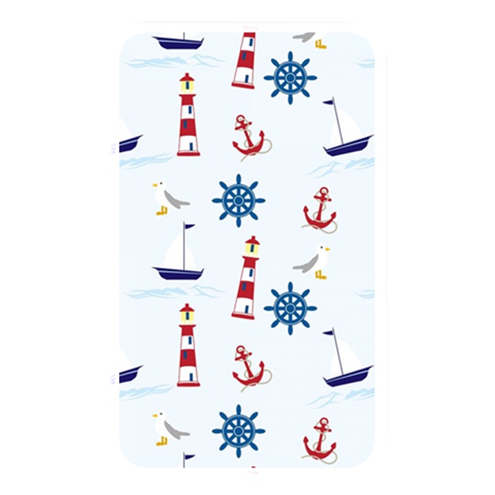 Seaside Nautical Themed Pattern Seamless Wallpaper Background Memory Card Reader