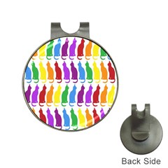 Rainbow Colorful Cats Wallpaper Pattern Hat Clips With Golf Markers by Simbadda