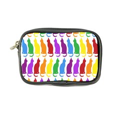 Rainbow Colorful Cats Wallpaper Pattern Coin Purse by Simbadda