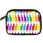 Rainbow Colorful Cats Wallpaper Pattern Digital Camera Cases Front