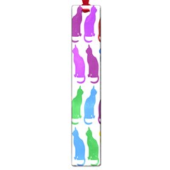 Rainbow Colorful Cats Wallpaper Pattern Large Book Marks by Simbadda