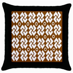 Art Abstract Background Pattern Throw Pillow Case (black) by Simbadda