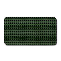 Clovers On Black Medium Bar Mats by PhotoNOLA