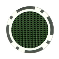 Clovers On Black Poker Chip Card Guard