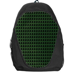 Clovers On Black Backpack Bag by PhotoNOLA