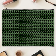 Clovers On Black Cosmetic Bag (xxxl)  by PhotoNOLA