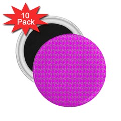 Clovers On Pink 2 25  Magnets (10 Pack)  by PhotoNOLA