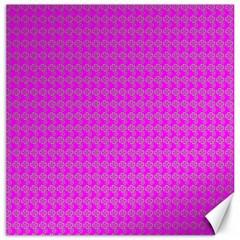 Clovers On Pink Canvas 20  X 20   by PhotoNOLA