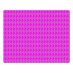 Clovers On Pink Double Sided Flano Blanket (large) 