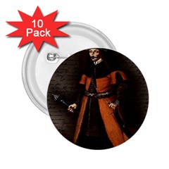 Count Vlad Dracula 2 25  Buttons (10 Pack)  by Valentinaart