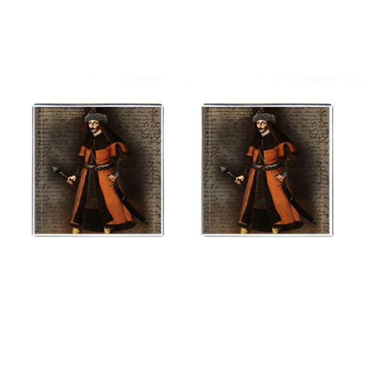 Count Vlad Dracula Cufflinks (Square)