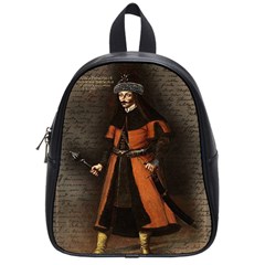 Count Vlad Dracula School Bags (small)  by Valentinaart