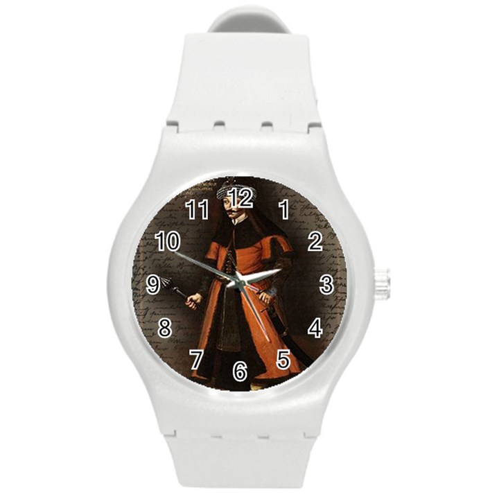 Count Vlad Dracula Round Plastic Sport Watch (M)