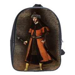 Count Vlad Dracula School Bags (xl)  by Valentinaart