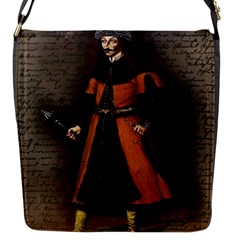 Count Vlad Dracula Flap Messenger Bag (s) by Valentinaart