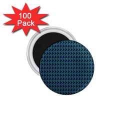 Clovers On Dark Blue 1 75  Magnets (100 Pack)  by PhotoNOLA