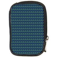 Clovers On Dark Blue Compact Camera Cases by PhotoNOLA