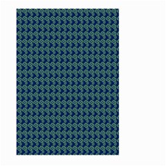 Clovers On Dark Blue Large Garden Flag (two Sides) by PhotoNOLA