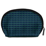 Clovers On Dark Blue Accessory Pouches (Large)  Back