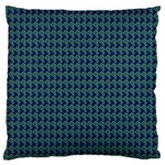 Clovers On Dark Blue Standard Flano Cushion Case (One Side) Front