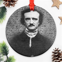 Edgar Allan Poe  Ornament (round) by Valentinaart