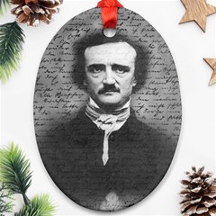 Edgar Allan Poe  Ornament (oval) by Valentinaart