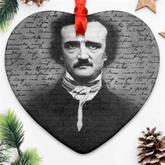 Edgar Allan Poe  Ornament (heart) by Valentinaart