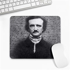 Edgar Allan Poe  Large Mousepads by Valentinaart