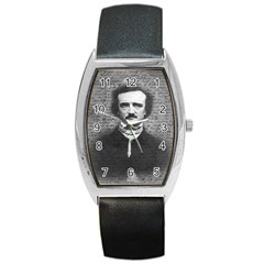 Edgar Allan Poe  Barrel Style Metal Watch by Valentinaart