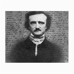 Edgar Allan Poe  Small Glasses Cloth by Valentinaart