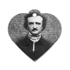 Edgar Allan Poe  Dog Tag Heart (one Side) by Valentinaart