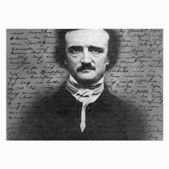 Edgar Allan Poe  Large Glasses Cloth by Valentinaart