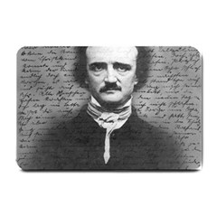 Edgar Allan Poe  Small Doormat  by Valentinaart