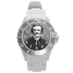 Edgar Allan Poe  Round Plastic Sport Watch (l) by Valentinaart