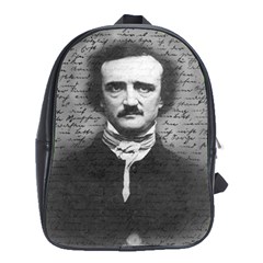 Edgar Allan Poe  School Bags (xl)  by Valentinaart