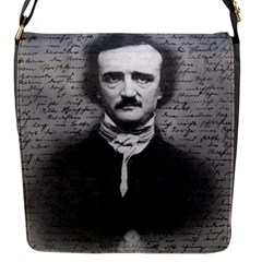 Edgar Allan Poe  Flap Messenger Bag (s) by Valentinaart