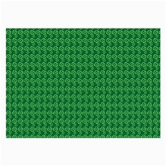 Clovers On Dark Green Large Glasses Cloth