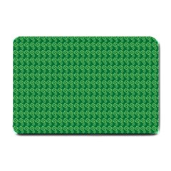 Clovers On Dark Green Small Doormat 