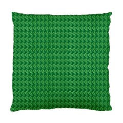 Clovers On Dark Green Standard Cushion Case (one Side) by PhotoNOLA