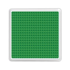 Clovers On Dark Green Memory Card Reader (square)  by PhotoNOLA