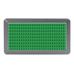 Clovers On Dark Green Memory Card Reader (mini) by PhotoNOLA